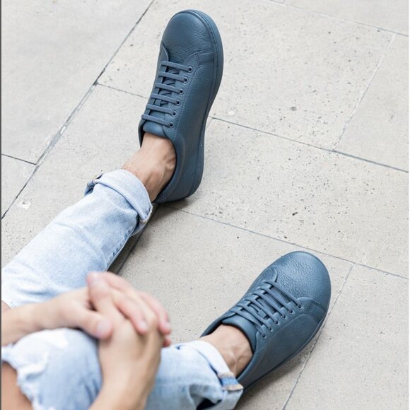 Birchbury Bramford barefoot sneakers in slate blue, size 41/9 - Picture 1 of 12